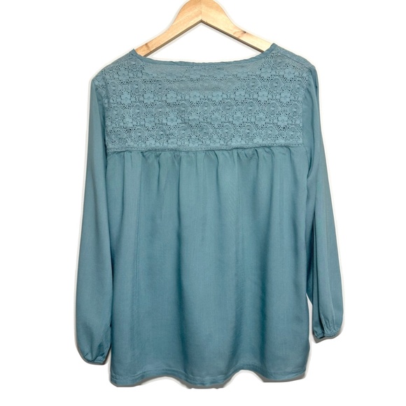 PrAna Robyn Lace Peasant Top Size XL - Picture 3 of 7